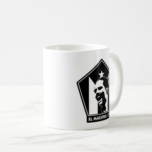 SCHWARZ- U. WEISS-TASSE EL-MAESTRO-%PIPE% KAFFEETASSE (VorderseiteRechts)