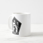 SCHWARZ- U. WEISS-TASSE EL-MAESTRO-%PIPE% KAFFEETASSE (Vorderseite Links)