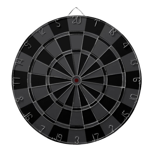 Schwarz und Anthrazitgrau Dartscheibe (vorne)