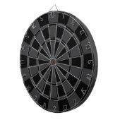 Schwarz und Anthrazitgrau Dartscheibe (Vorderseite rechts)