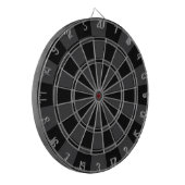 Schwarz und Anthrazitgrau Dartscheibe (Vorderseite Links)
