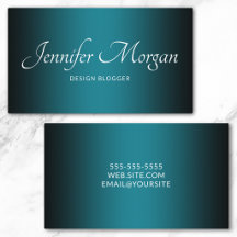 Schwarz und Aquamarin Elegant Ombre