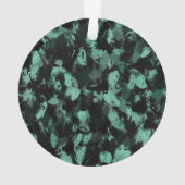 Schwarz und Aquamarin Ornament (Rückseite)