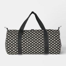 Schwarz und Beige Klein Duffle Bag