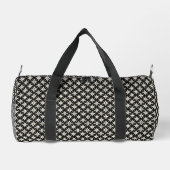 Schwarz und Beige Klein Duffle Bag (Rückseite)
