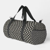 Schwarz und Beige Klein Duffle Bag (Rechte Ecke)