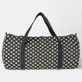 Schwarz und Beige Klein Duffle Bag (Vorderseite)