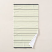 Schwarz und Beige Streifen Muster elegant, modern Badhandtuch Set (Handtuch)