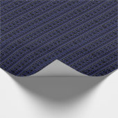 Schwarz und Blau Geschenkpapier (Ecke)