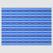 Schwarz und Blau gestreift  Seidenpapier (Vorderseite)