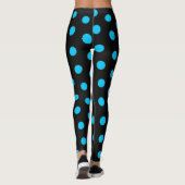 Schwarz und Blau mit Punktschichten Elevate Your B Leggings (Rückseite)