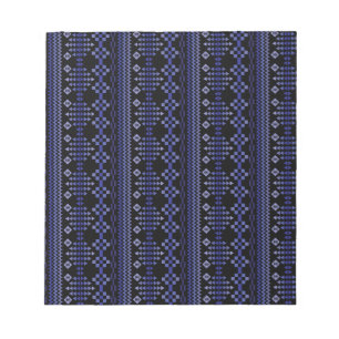 Schwarz und Blau Notizblock