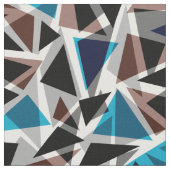 Schwarz und Blau, polygonal, Abstrakt, geometrisch Stoff (Nahaufnahme)