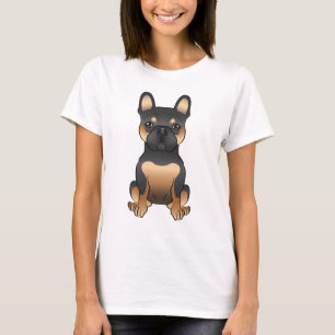 Schwarz und Brauner Französischer Bulldogge / Fran T-Shirt