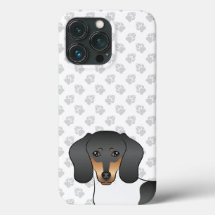 Schwarz und Brauner Scheck Kurzhaar-Dachshund & Pf Case-Mate iPhone Hülle