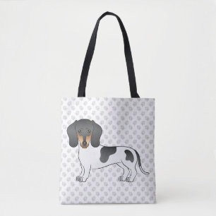 Schwarz und Brauner Scheck Kurzhaar Dachshund & Pf Tasche