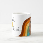 Schwarz und Buchrücken Kaffeetasse (Mittel)