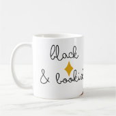 Schwarz und Buchrücken Kaffeetasse (Links)