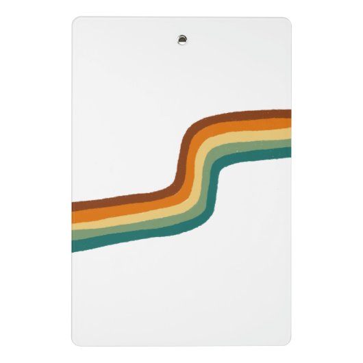 Schwarz und Buchrücken Mini Klemmbrett (Rückseite)