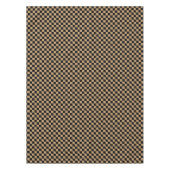 Schwarz und Camel Brown kariert Tischdecke (Vorderseite)