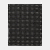 Schwarz und Cooles Muster Baby Fleece Blanket (Vorderseite)