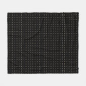 Schwarz und Cooles Muster Baby Fleece Blanket (Vorderseite (Horizontal))