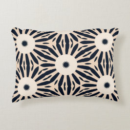 Schwarz und Cream Visionary Vortex Accent Pillow Dekokissen