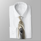 Schwarz und Creme Krawatte (Gebunden)