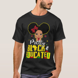 Schwarz und gebildet bin ich die starke afrikanisc T-Shirt