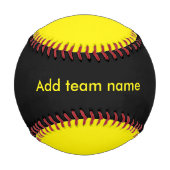 Schwarz und Gelb Baseball (Vorderseite)