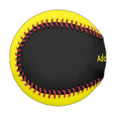 Schwarz und Gelb Baseball (Vorderseite Links)