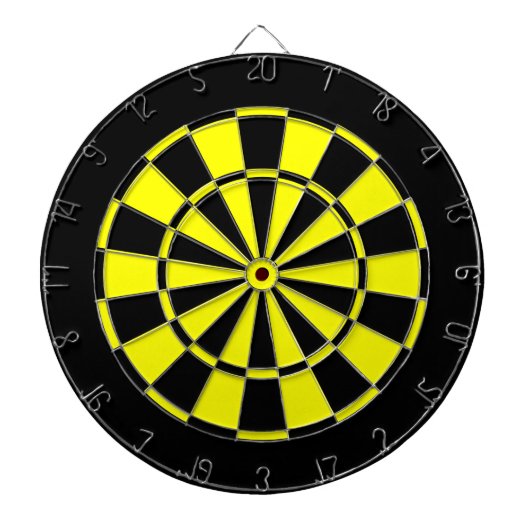 schwarz und gelb dartscheibe (vorne)