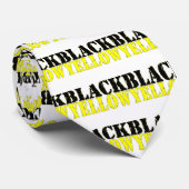 Schwarz und Gelb Krawatte (Gerollt)