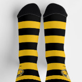 Schwarz und Gelb mit Niedlicher Biene Socken (Oben)