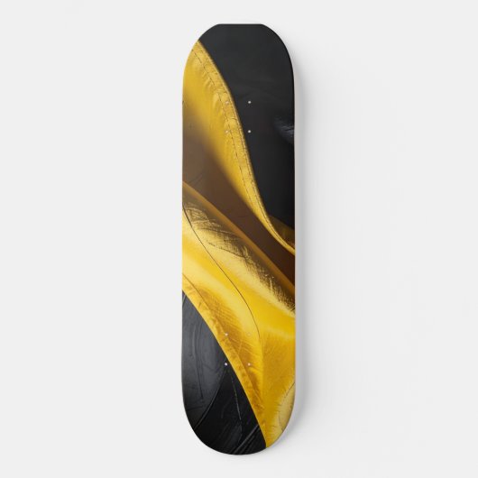 schwarz und gelb skateboard (Vorderseite)