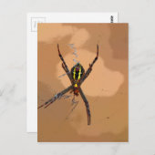 SCHWARZ UND GELBE QUEENSLAND AUSTRALIEN POSTKARTE (Vorne/Hinten)