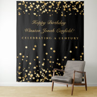 Schwarz und Gold 100. Geburtstag Fotoshop Hintergr