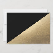 Schwarz und Gold 30. Geschäftsjubiläum Einladung (Rückseite)