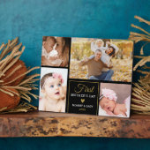 Schwarz und Gold 4 Foto Collage zum ersten Muttert Fotoplatte (Seite)