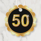 Schwarz und Gold, 50 Jahre Kirchenjubiläum, Geschenkanhänger (Rückseite)