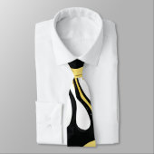 Schwarz und Gold Alkohol Tinte Marmorfarbe Textur Krawatte (Gebunden)