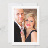 Schwarz und Gold ändern das Datum Save the Date (Rückseite)