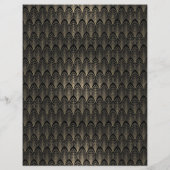 Schwarz und Gold Art Deco (Rückseite)