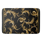 Schwarz und Gold Badematte (Vorderseite)
