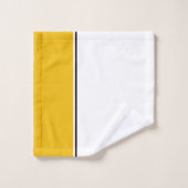 Schwarz und Gold Badhandtuch Set (Waschlappen)