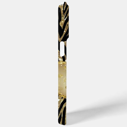 Schwarz und Gold Case-Mate iPhone Hülle (Rückseite / Rechts)