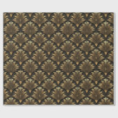 Schwarz und Gold Class Cafè Lugano Geschenkpapier (Flach)