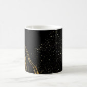 Schwarz und Gold Classic Kaffeetasse (Mittel)