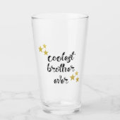 Schwarz und Gold Cooler Bruder je Glas (Vorderseite)