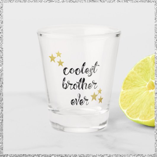 Schwarz und Gold Cooler Bruder je Schnapsglas